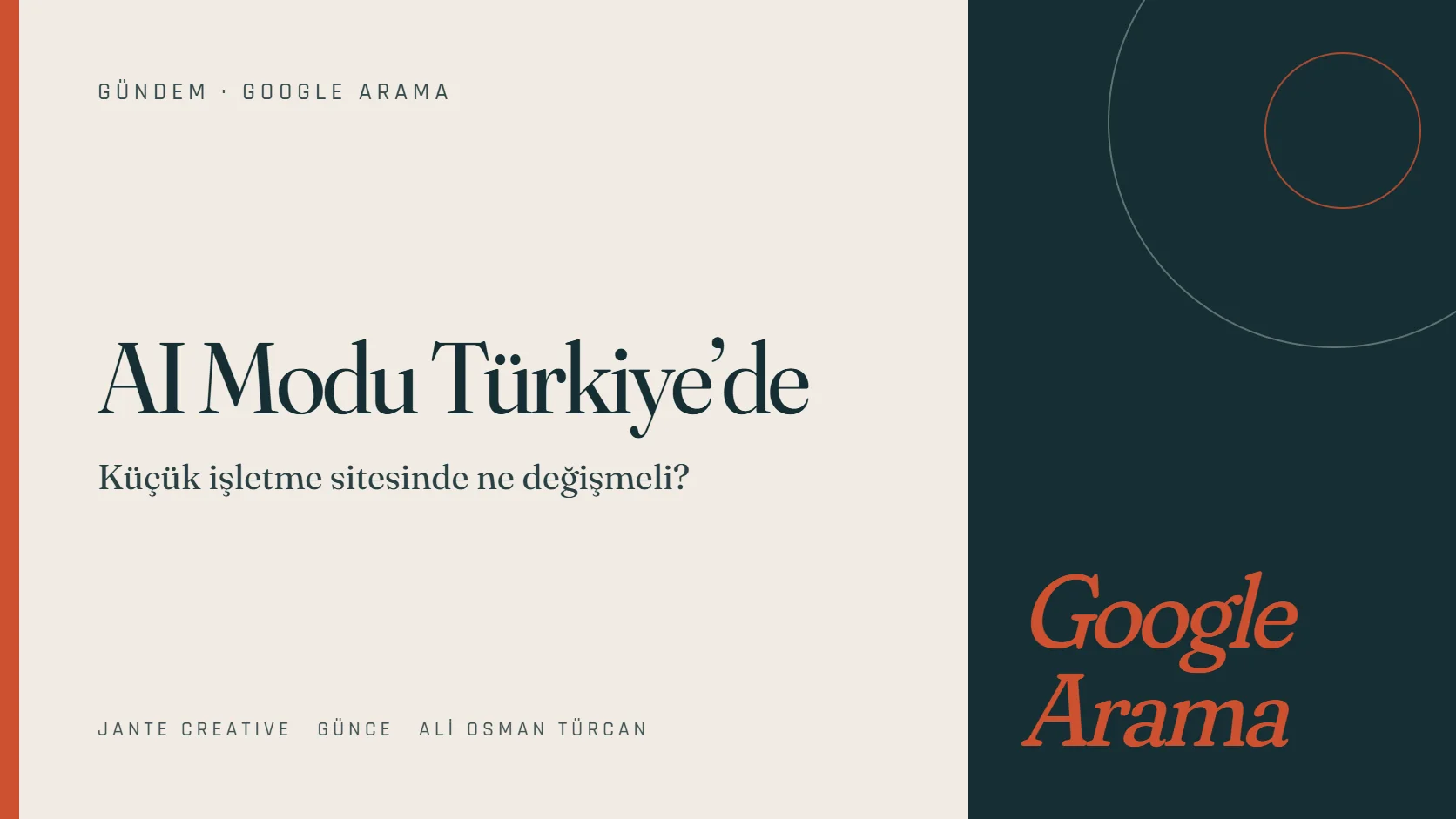 Google cevabı kendisi veriyor. Siteniz bu cevabın neresinde? kapak görseli (Jante Creative)