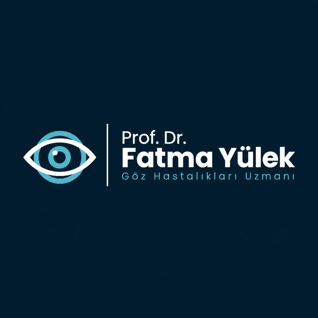 Prof. Dr. Fatma Yülek logosu, lacivert versiyon