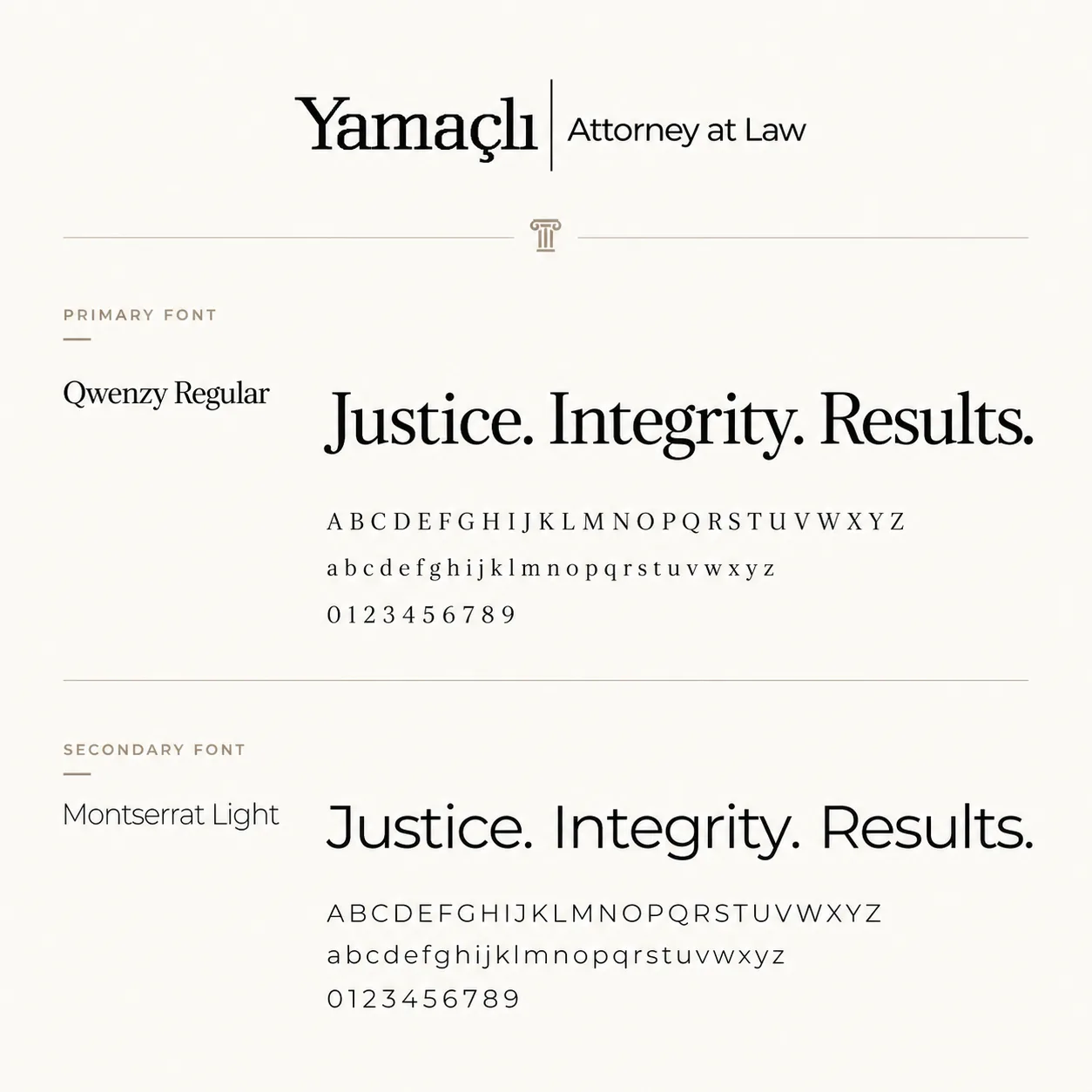 Yamaçlı Hukuk Bürosu — marka uygulaması 2
