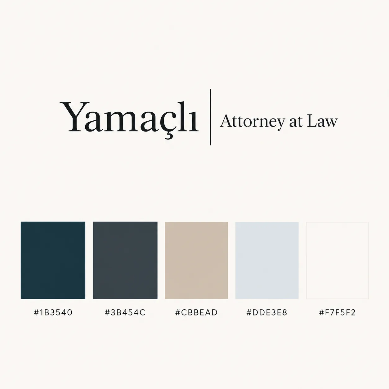 Yamaçlı Hukuk Bürosu — marka kimliği
